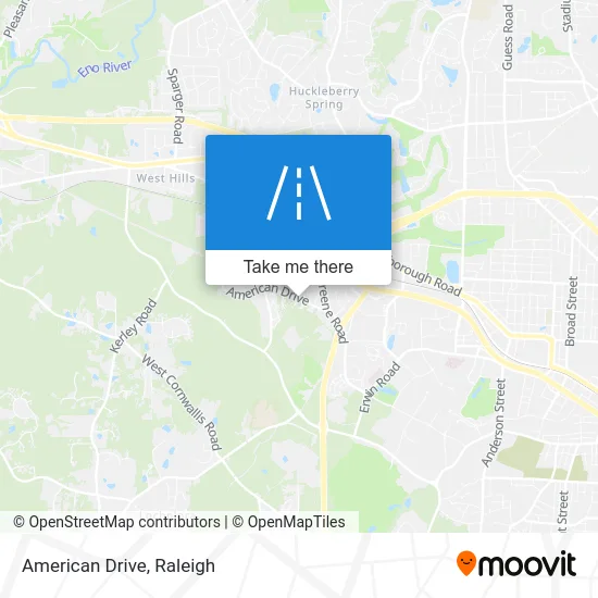 American Drive map