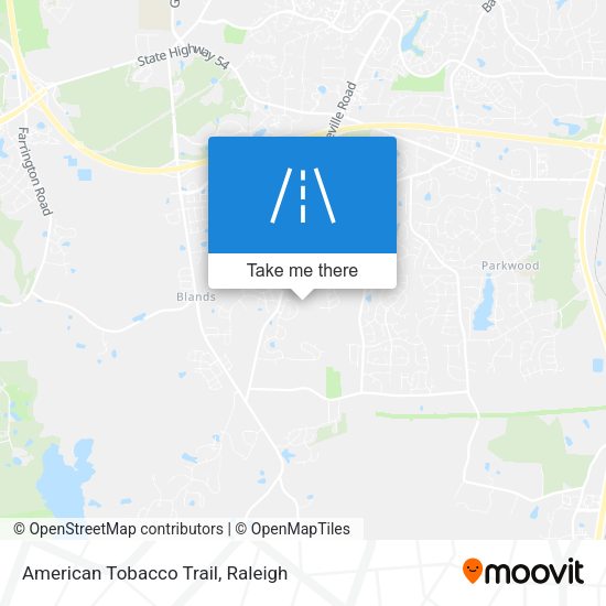 American Tobacco Trail map