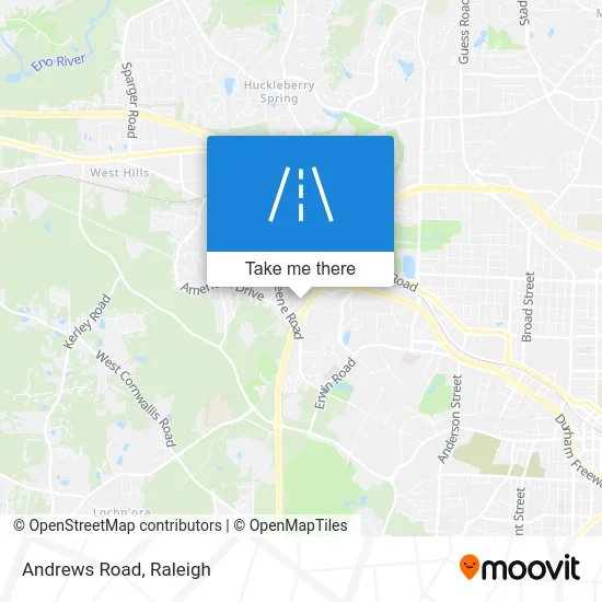 Andrews Road map