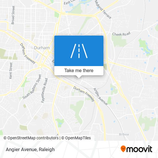 Angier Avenue map