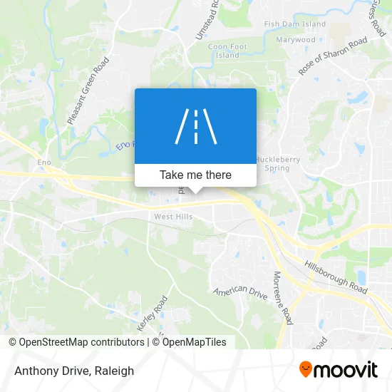 Anthony Drive map