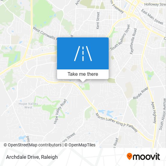 Archdale Drive map