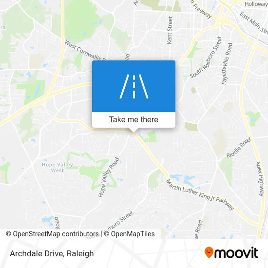 Archdale Drive map