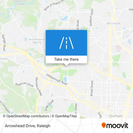 Arrowhead Drive map