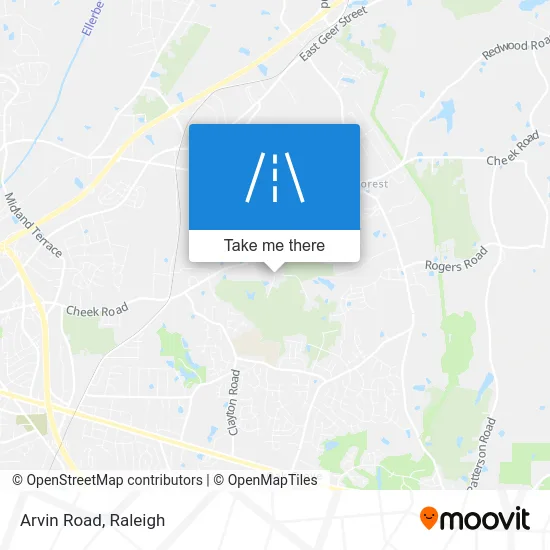 Arvin Road map