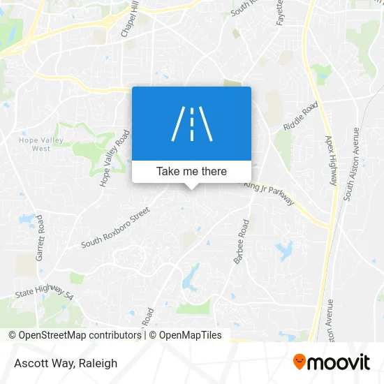 Ascott Way map