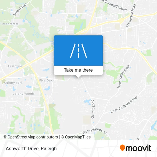 Ashworth Drive map