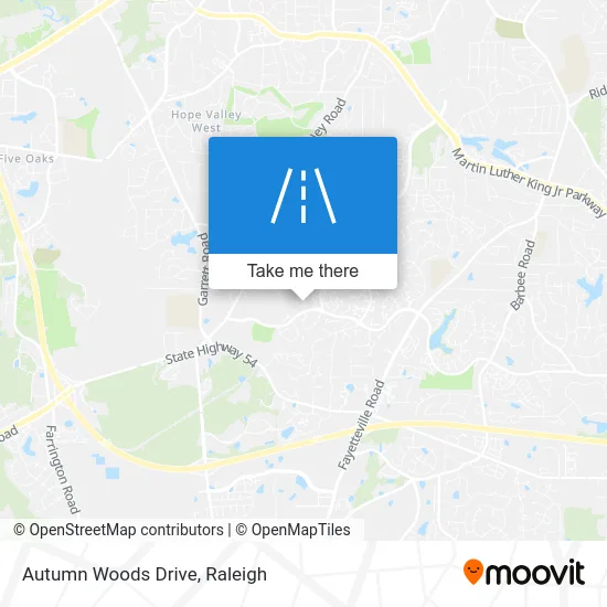 Autumn Woods Drive map