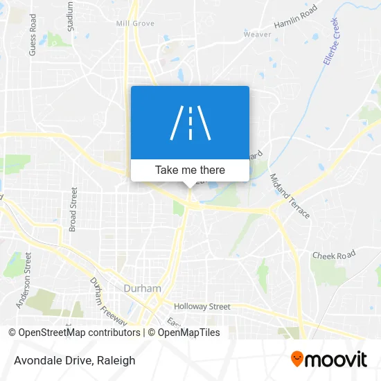 Avondale Drive map