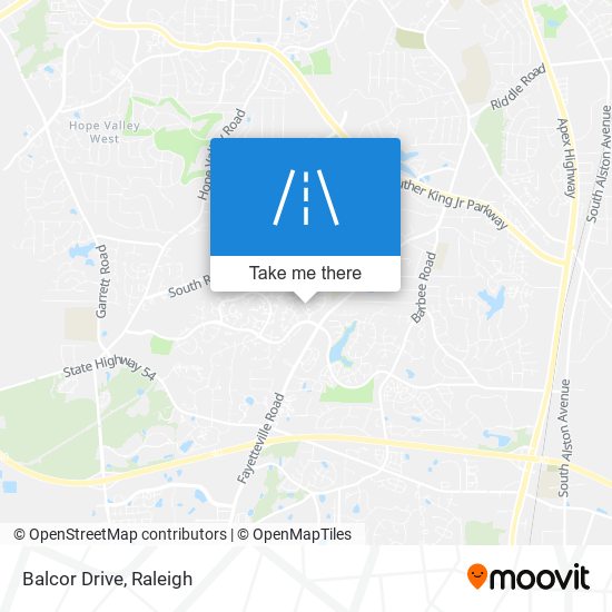 Balcor Drive map