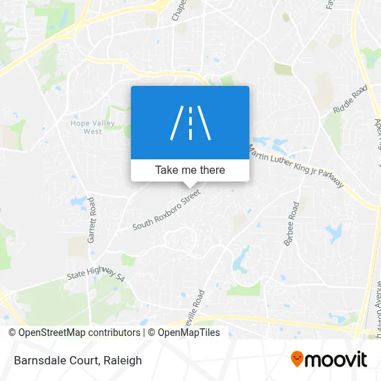 Barnsdale Court map