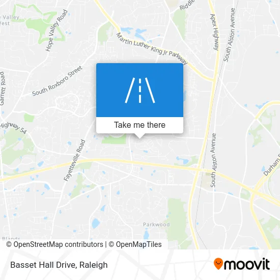 Basset Hall Drive map