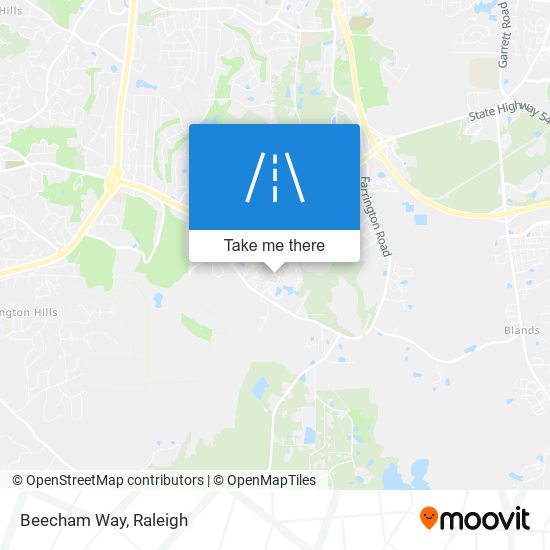 Beecham Way map