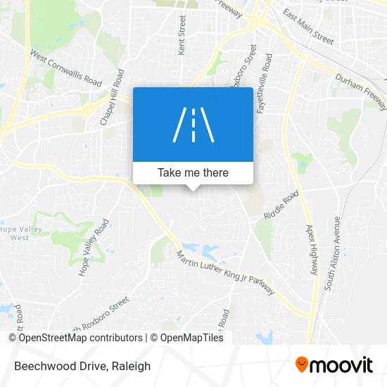 Beechwood Drive map
