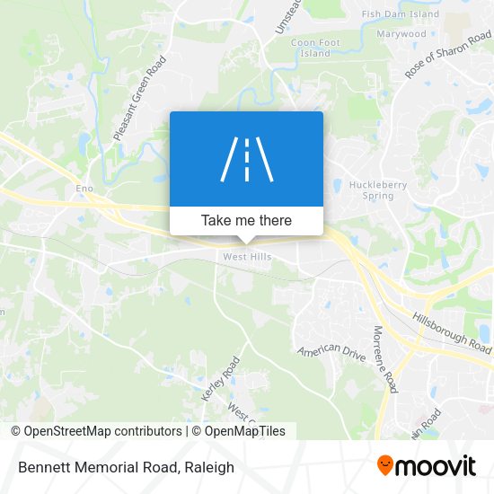 Mapa de Bennett Memorial Road