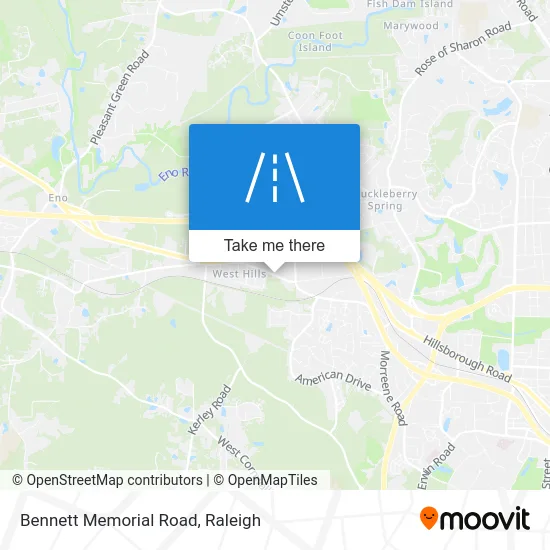 Bennett Memorial Road map