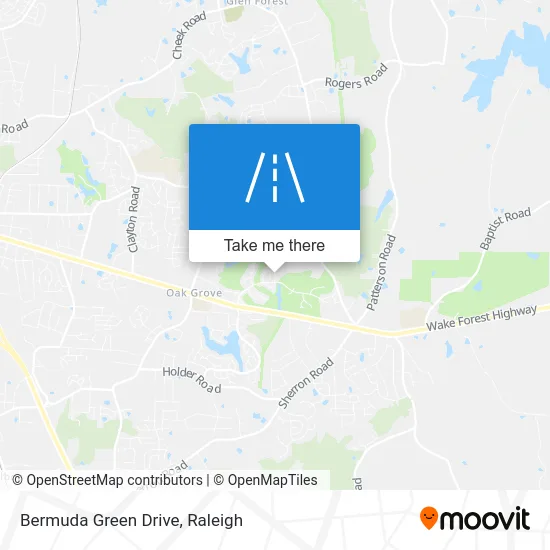 Bermuda Green Drive map