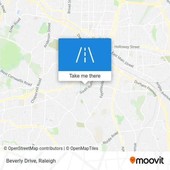 Beverly Drive map