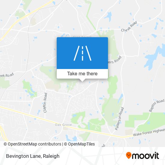 Bevington Lane map
