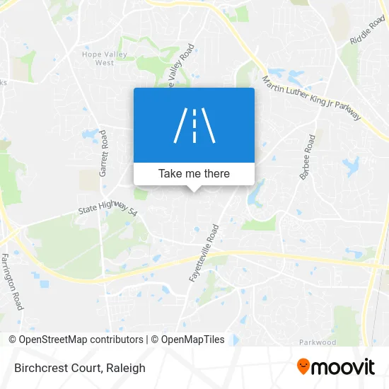 Birchcrest Court map