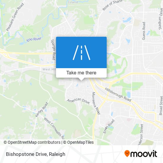 Bishopstone Drive map