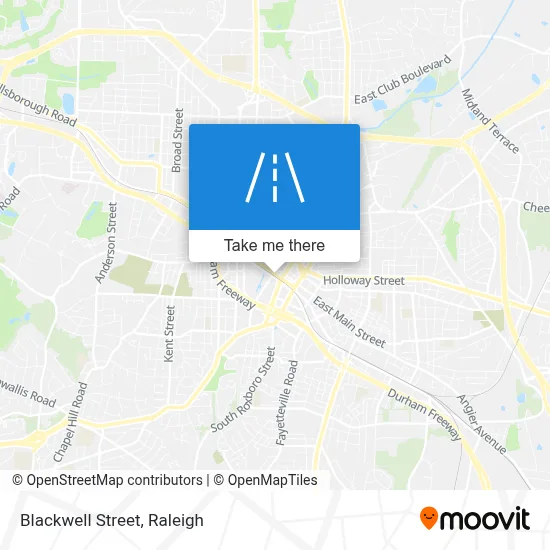 Blackwell Street map