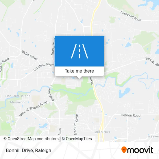 Bonhill Drive map