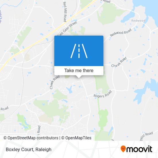 Mapa de Boxley Court