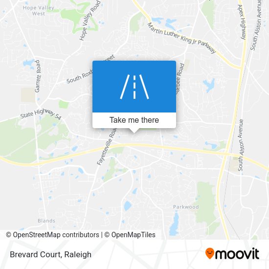 Brevard Court map