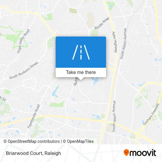 Mapa de Briarwood Court