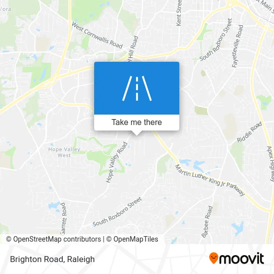 Brighton Road map