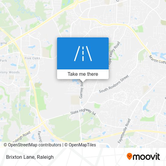 Mapa de Brixton Lane