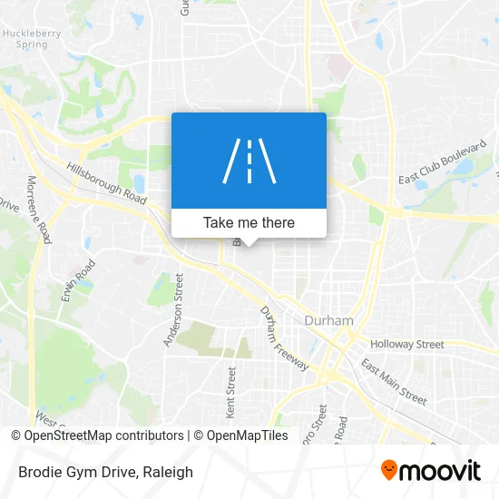Brodie Gym Drive map