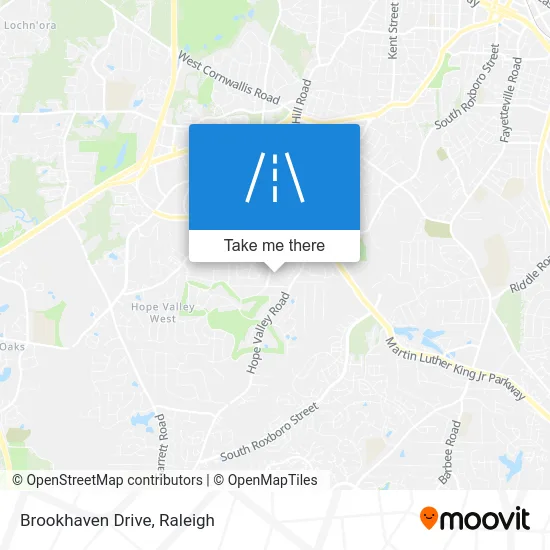 Brookhaven Drive map