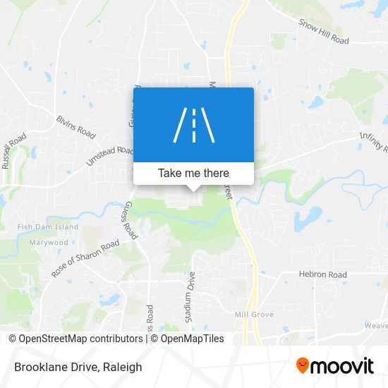 Brooklane Drive map