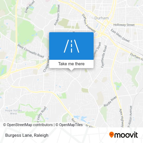 Mapa de Burgess Lane