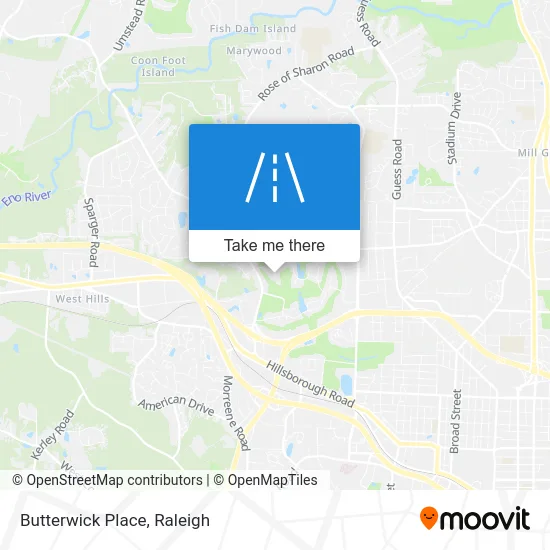 Butterwick Place map