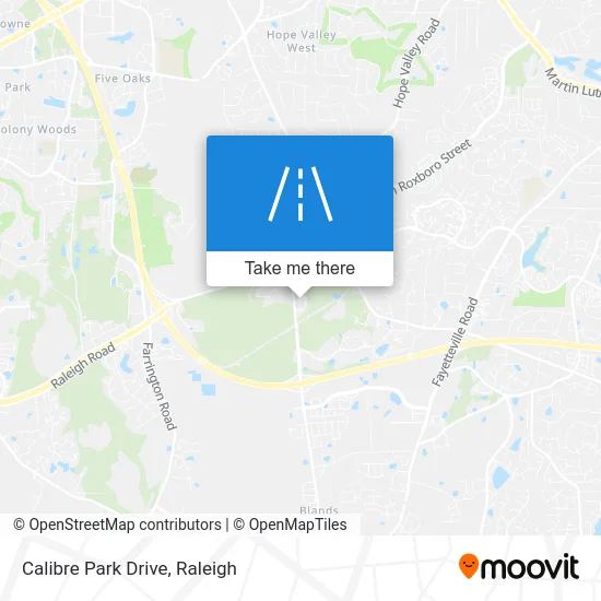 Calibre Park Drive map