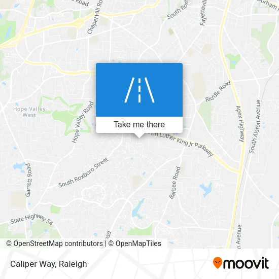 Mapa de Caliper Way