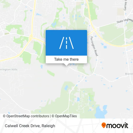 Calwell Creek Drive map