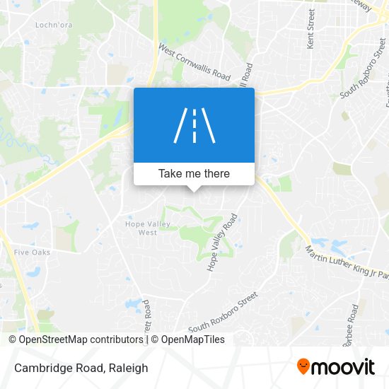 Cambridge Road map