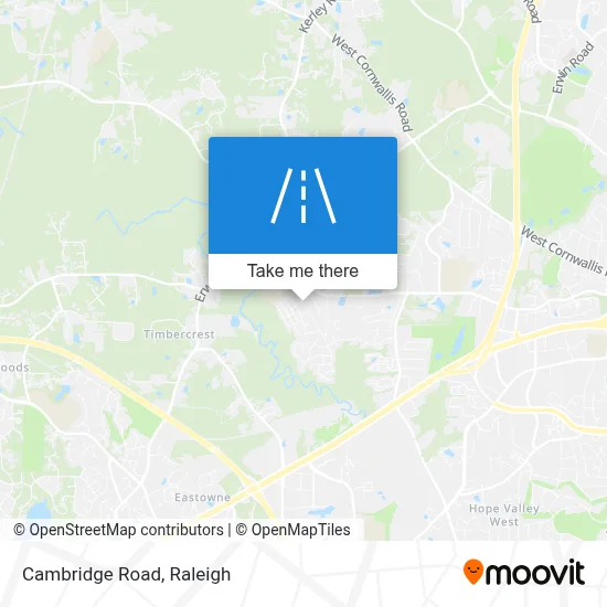 Cambridge Road map