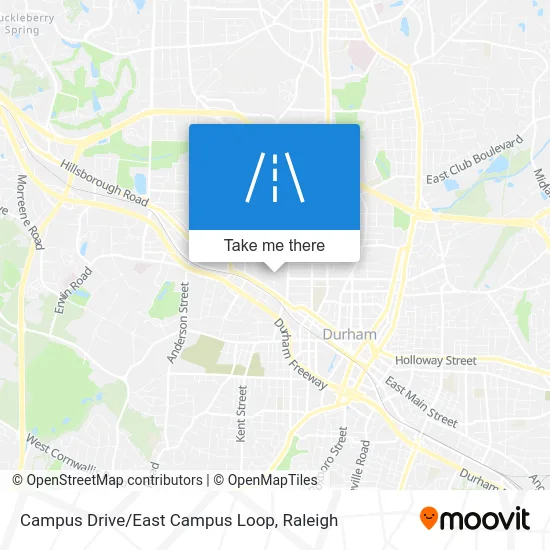 Campus Drive/East Campus Loop map