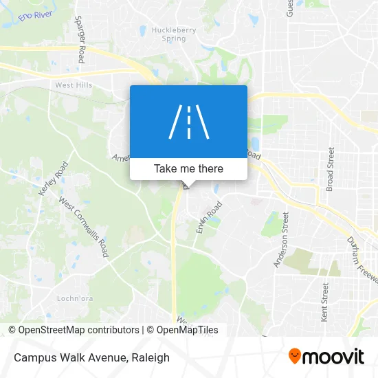Campus Walk Avenue map