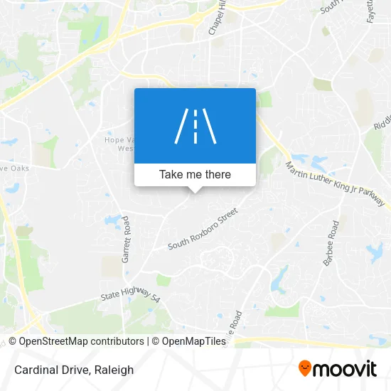 Cardinal Drive map
