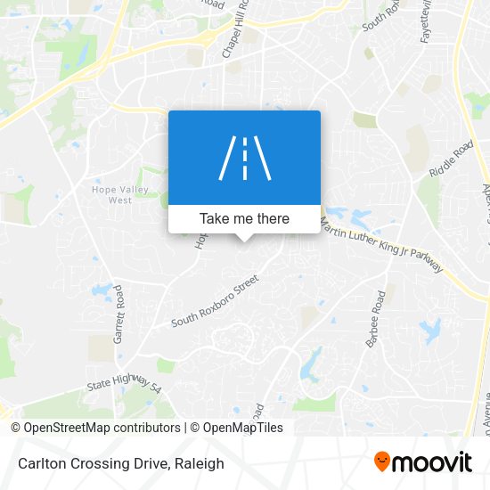 Carlton Crossing Drive map