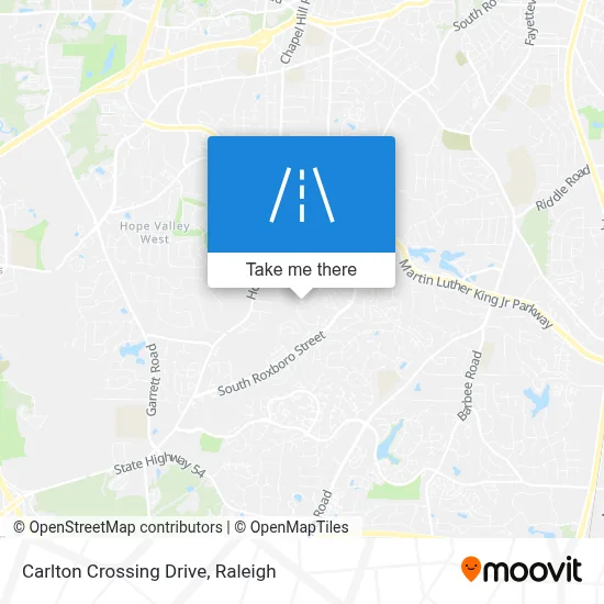Carlton Crossing Drive map