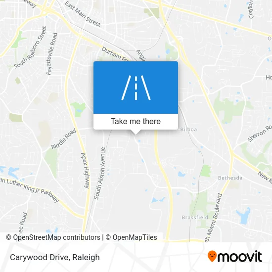 Carywood Drive map