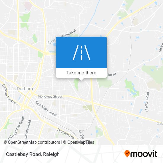 Castlebay Road map