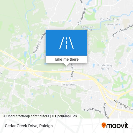 Mapa de Cedar Creek Drive